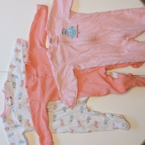4/$15- Set of 3 Sleepers 3-6MO